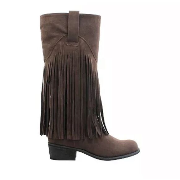 Olivia Miller Shoes - Olivia Miller | Liberty Women's Fringe Riding Boots
